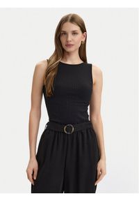 Vero Moda Top Ruby 10342997 Czarny Slim Fit. Kolor: czarny. Materiał: bawełna #1