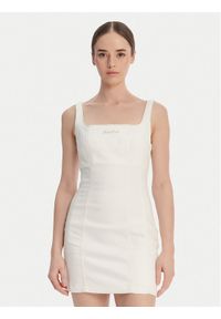 Guess Jeans Sukienka jeansowa W6GK00 D7871 Écru Regular Fit. Materiał: bawełna #1
