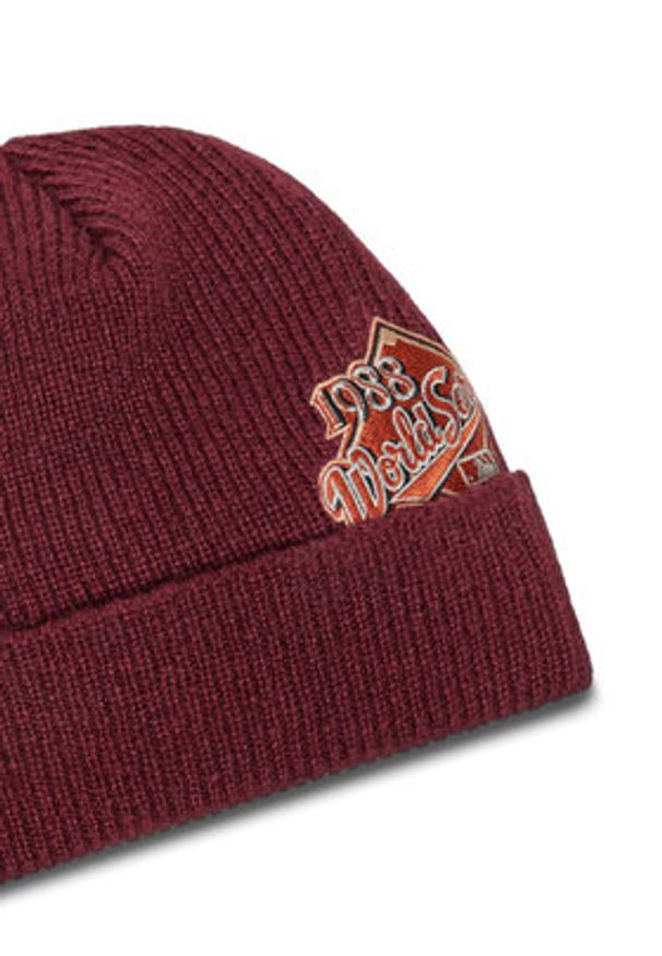 New Era Czapka LA Dodgers World Series Patch Cuff Knit Beanie 60580732 Czerwony. Kolor: czerwony. Materiał: materiał, akryl