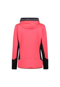 Bluza damska CMP. Kolor: czerwony. Materiał: polar. Sport: turystyka piesza