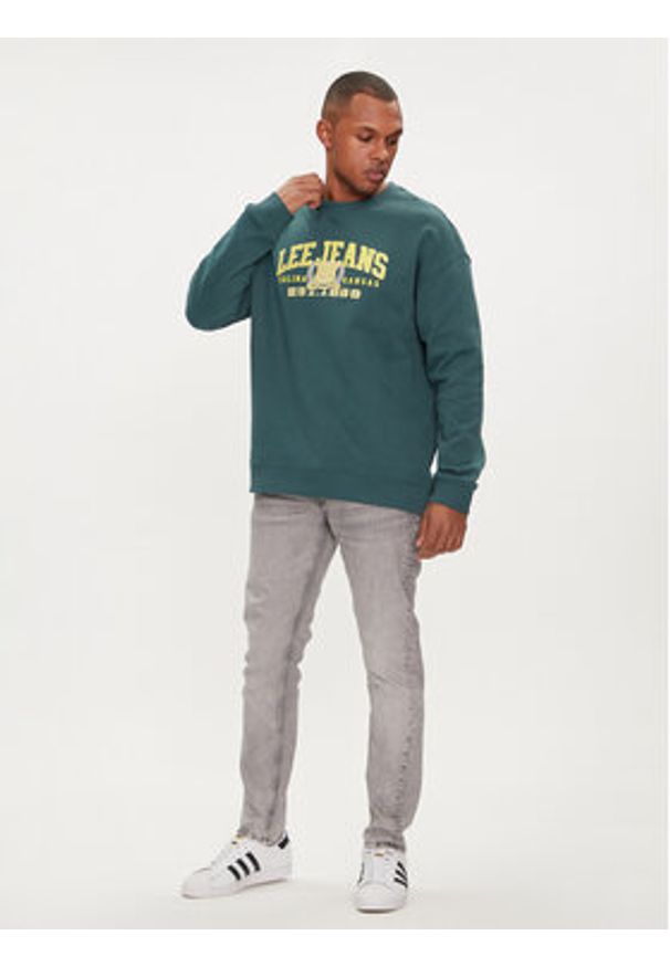 Lee Bluza Varsity 112349109 Zielony Regular Fit. Kolor: zielony. Materiał: bawełna