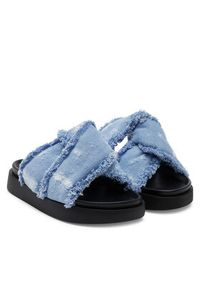 Inuikii Klapki Soft Crossed Jeans 70104-142 Błękitny. Kolor: niebieski. Materiał: materiał