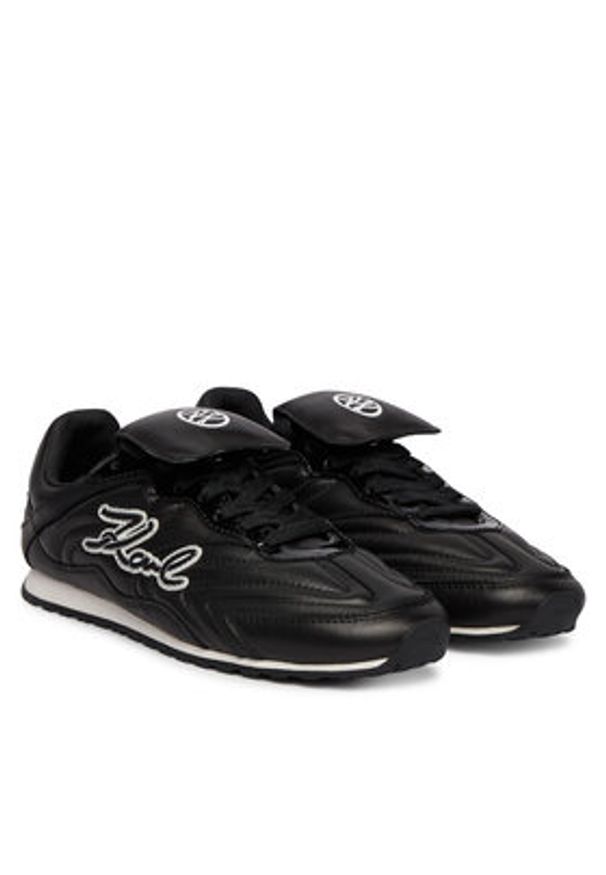 Karl Lagerfeld - KARL LAGERFELD Sneakersy Venus KL65926 Czarny. Kolor: czarny. Materiał: skóra
