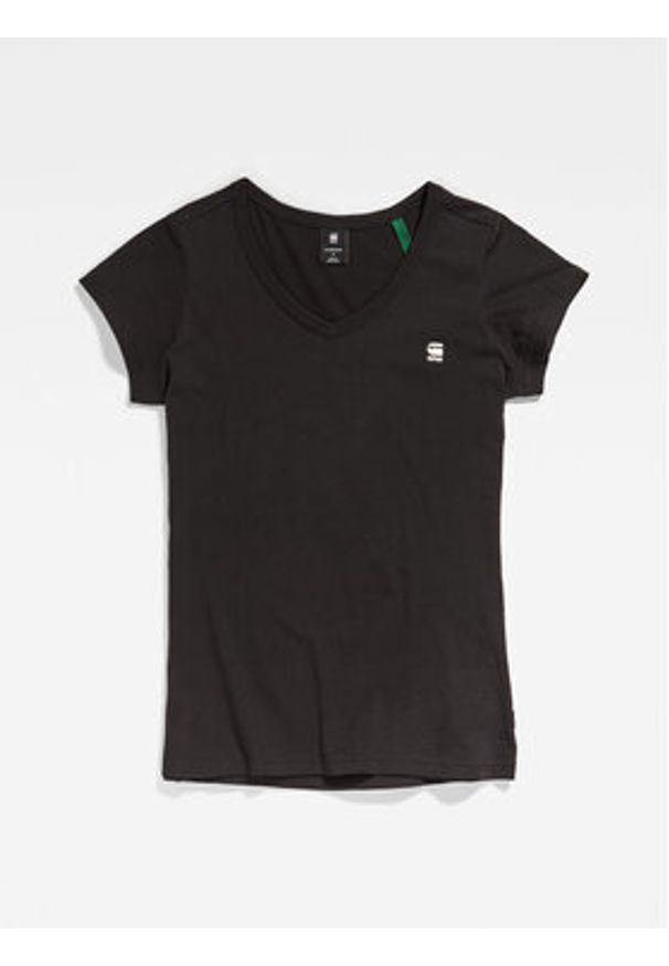 G-Star RAW - G-Star Raw T-Shirt D21314-4107-6484 Czarny Regular Fit. Kolor: czarny. Materiał: bawełna