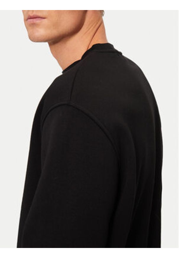 Karl Lagerfeld - KARL LAGERFELD Bluza 705447 544908 Czarny Regular Fit. Typ kołnierza: dekolt w karo. Kolor: czarny. Materiał: bawełna, syntetyk
