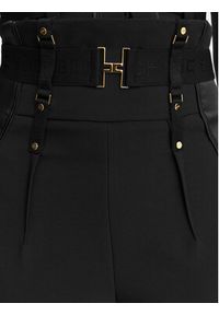 Elisabetta Franchi Spodnie materiałowe PA-180-62E2-V450 Czarny Slim Fit. Kolor: czarny. Materiał: syntetyk #5