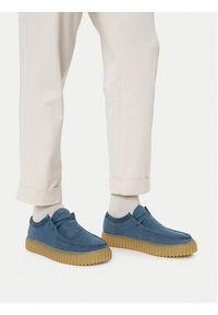 Clarks Półbuty Torhill Lo 26184695 Niebieski. Kolor: niebieski. Materiał: zamsz, skóra #4