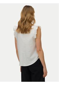 Vero Moda Bluzka Selma 10345667 Biały Regular Fit. Kolor: biały. Materiał: bawełna #5