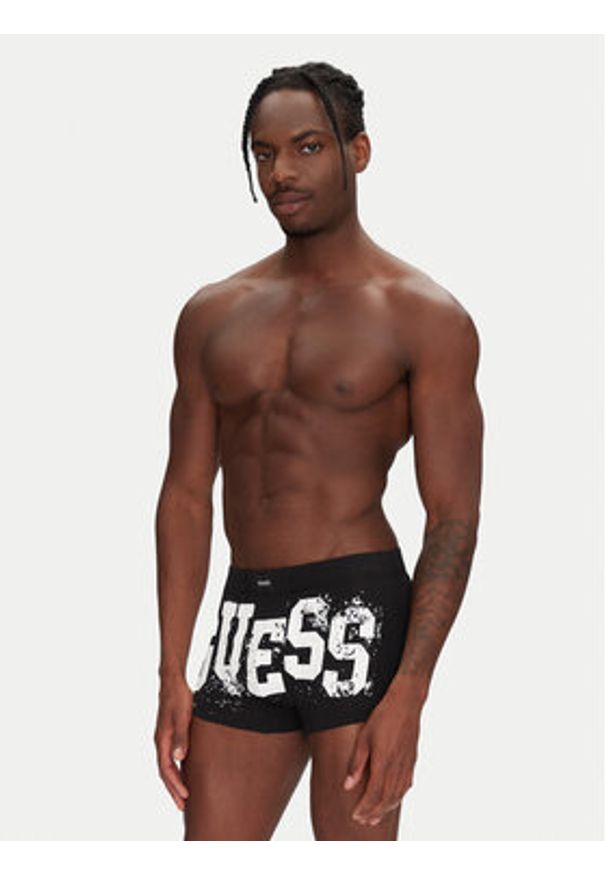 Guess Bokserki U5GF16 KCD31 Czarny. Kolor: czarny. Materiał: bawełna