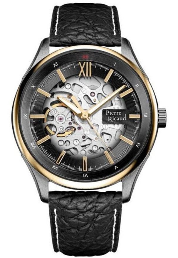 Zegarek męski Pierre Ricaud P60059.J266A czarny. Kolor: czarny