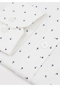 Pako Lorente - PAKO LORENTE – Biała koszula męska w mikrowzór. Kolor: biały. Materiał: bawełna, elastan. Długość rękawa: długi rękaw. Długość: długie #2