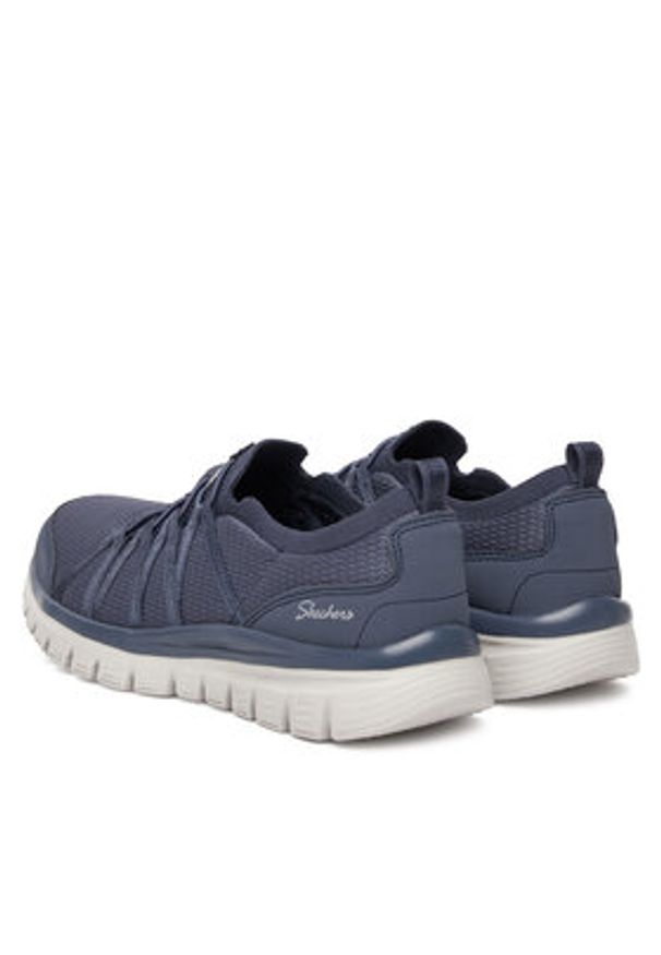 skechers - Skechers Sneakersy Graceful-Soft Soul 100692/NVY Granatowy. Kolor: niebieski. Materiał: materiał