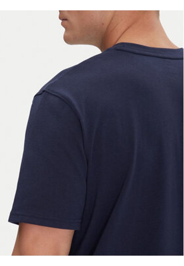 Under Armour T-Shirt Ua Hw Lc Patch Ss 1382902 Granatowy Loose Fit. Kolor: niebieski. Materiał: bawełna, syntetyk