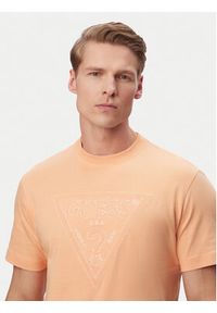 Guess T-Shirt M6GI15 K3008 Pomarańczowy Regular Fit. Kolor: pomarańczowy. Materiał: bawełna #3