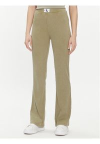 Calvin Klein Jeans Spodnie dresowe J20J223126 Zielony Regular Fit. Kolor: zielony. Materiał: bawełna
