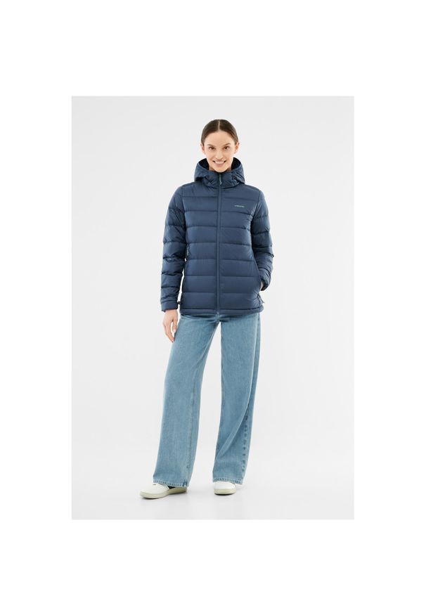 Viking - Kurtka puchowa damska VIKING Rovi. Kolor: niebieski. Materiał: puch. Sport: turystyka piesza
