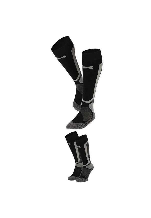 XTREME SOCKSWEAR - Skarpety snowboardowe Xtreme, 2 par, Multi Czarny. Kolor: czarny. Sport: snowboard
