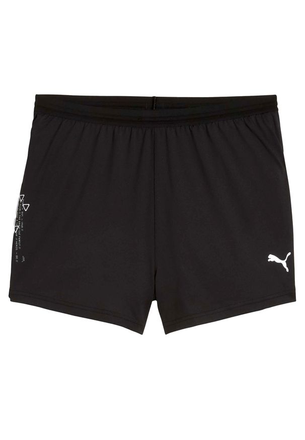 Spodenki Puma M Run Knit 3 Split Dorosłych. Kolor: czarny. Długość: krótkie. Sport: bieganie