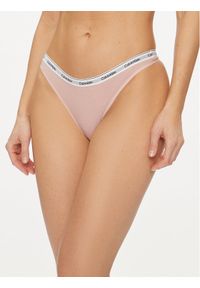 Calvin Klein Underwear Stringi 000QD5043E Różowy. Kolor: różowy. Materiał: bawełna