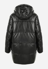 Born2be - Czarno-Pomarańczowa Kurtka Zimowa Pikowana Hirorve. Typ kołnierza: kołnierzyk stójkowy. Kolekcja: plus size. Kolor: czarny. Sezon: zima #3