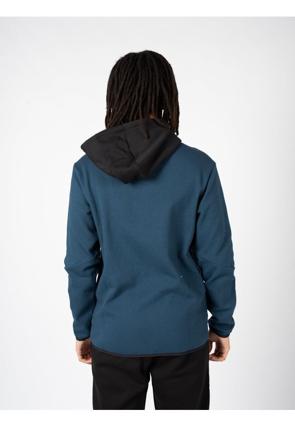 Champion Bluza "Full Zip" | 218128 | Mężczyzna | Czarny, Niebieski. Okazja: na co dzień. Kolor: wielokolorowy, niebieski, czarny. Materiał: bawełna, poliester. Wzór: napisy. Styl: sportowy, klasyczny, casual