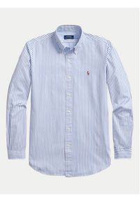 Polo Ralph Lauren Koszula 710886462003 Błękitny Custom Fit. Typ kołnierza: polo. Kolor: niebieski. Materiał: bawełna #5