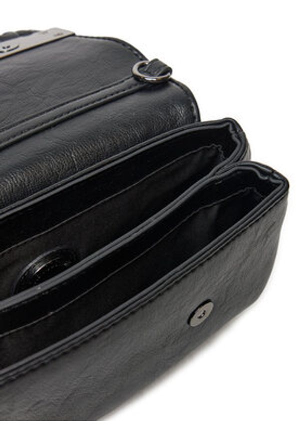 Love Moschino - LOVE MOSCHINO Torebka JC4288PP0LKB0000 Czarny. Kolor: czarny. Materiał: skórzane