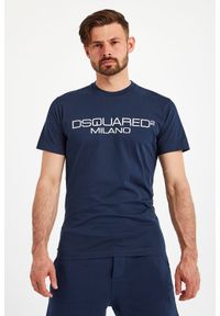 T-SHIRT DSQUARED2. Materiał: bawełna. Długość rękawa: krótki rękaw. Długość: krótkie. Wzór: nadruk