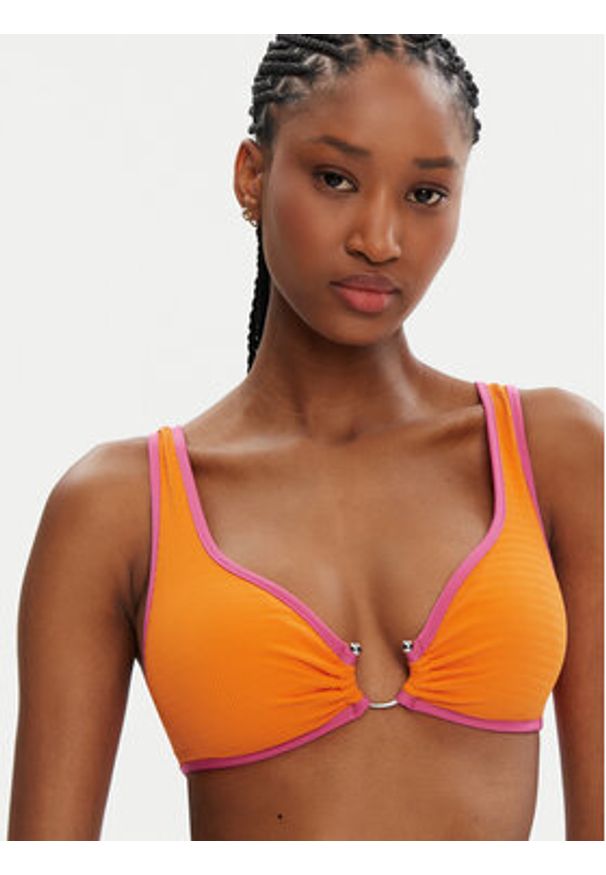 Seafolly Góra od bikini Beach Bound 31467-072 Pomarańczowy. Kolor: pomarańczowy. Materiał: syntetyk