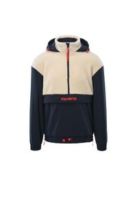 Iguana - Męska Bluza Z Kapturem. Typ kołnierza: kaptur. Kolor: niebieski, wielokolorowy, pomarańczowy. Styl: sportowy #1