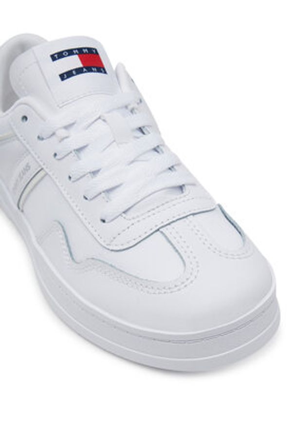 Tommy Jeans Sneakersy The Greenwich Leather EN0EN02794 Biały. Kolor: biały. Materiał: skóra