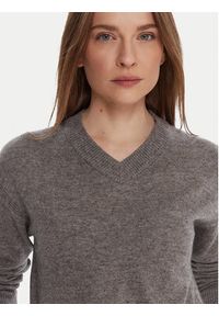 United Colors of Benetton - United Colors Of Benetton Sweter 102HD4032 Szary Relaxed Fit. Kolor: szary. Materiał: syntetyk #4