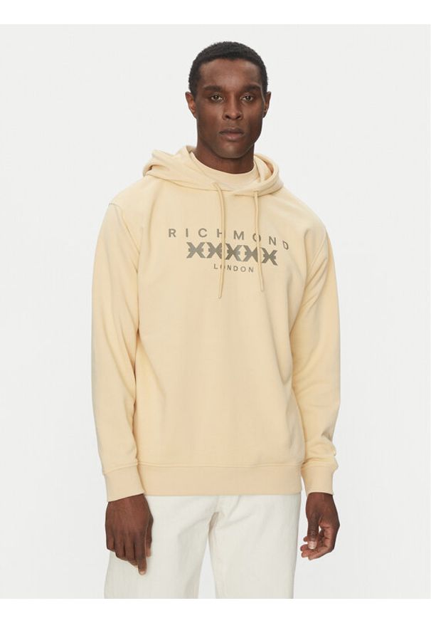Richmond X Bluza UMP25006FE Beżowy Regular Fit. Kolor: beżowy. Materiał: bawełna