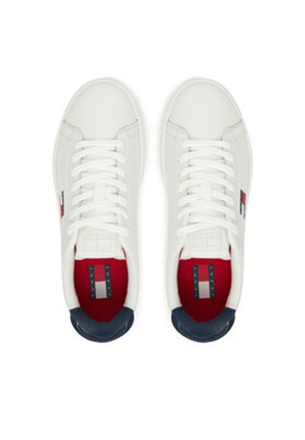 Tommy Jeans Sneakersy Archive' 98 EN0EN02815 Biały. Kolor: biały. Materiał: skóra