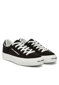 Karl Lagerfeld - KARL LAGERFELD Sneakersy KL50722 Czarny. Kolor: czarny. Materiał: skóra, zamsz #4
