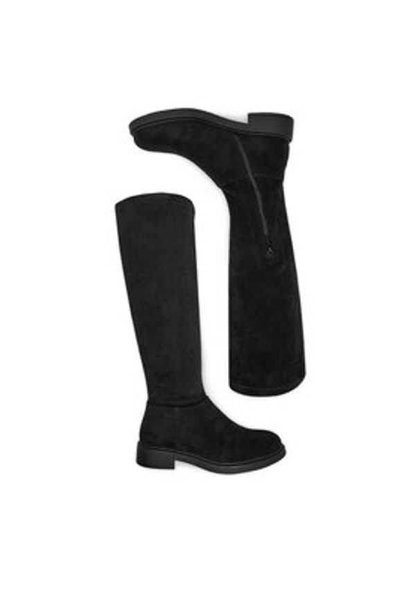 Jenny - JENNY Kozaki CEO-WS6373-01 Czarny. Kolor: czarny. Materiał: materiał