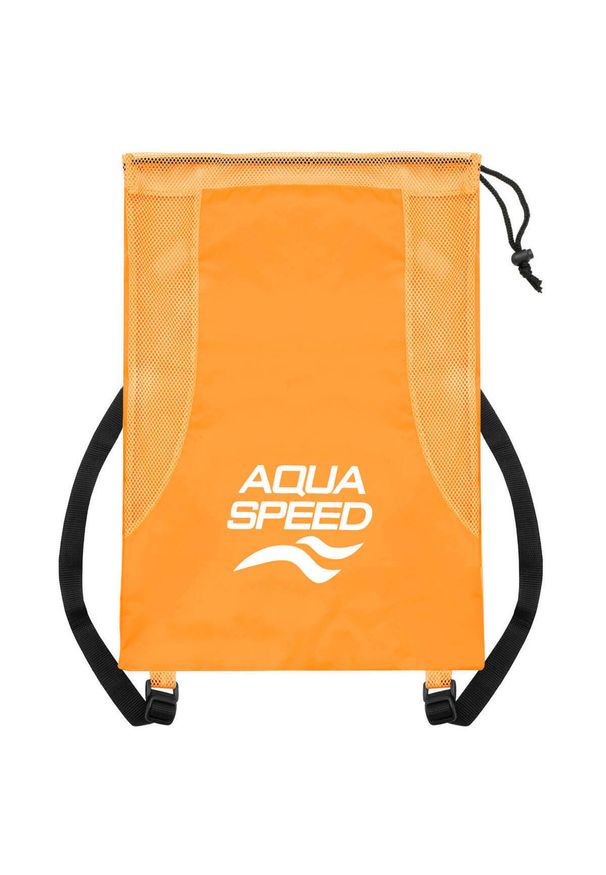 Worek na sprzęt plecak Aqua Speed Mesh Backpack. Kolor: biały, czarny, wielokolorowy, pomarańczowy. Materiał: mesh