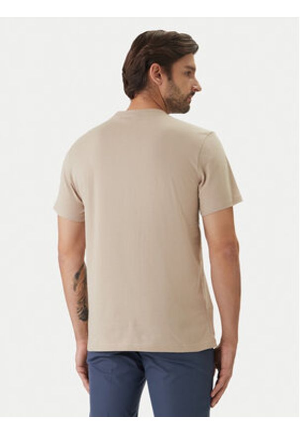 BOSS T-Shirt 50491706 Beżowy Regular Fit. Kolor: beżowy. Materiał: bawełna