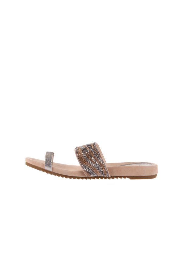 Klapki Sca'viola ZLR70 Brown, Brąz, Skóra naturalna. Okazja: na co dzień. Kolor: brązowy. Materiał: skóra. Styl: casual
