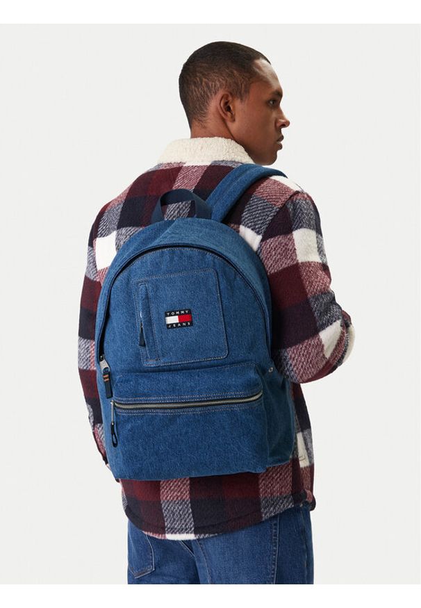 Tommy Jeans Plecak Tjm Utility Denim Backpack AM0AM14052 Niebieski. Kolor: niebieski. Materiał: materiał