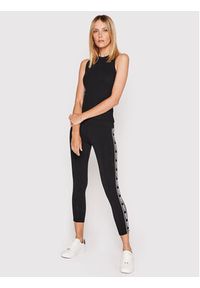 DKNY Sport Legginsy DP2P3111 Czarny Slim Fit. Kolor: czarny. Materiał: bawełna. Styl: sportowy