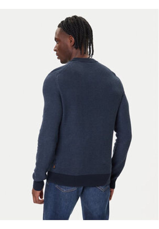 BOSS Sweter Klapok 50548673 Niebieski Regular Fit. Kolor: niebieski. Materiał: bawełna