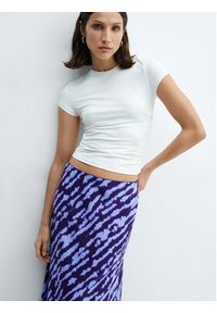 mango - Mango Spódnica trapezowa Bombay7 67075743 Niebieski Regular Fit. Kolor: niebieski. Materiał: wiskoza #2