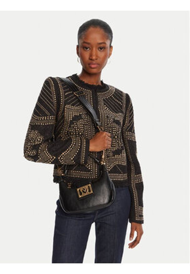 Love Moschino - LOVE MOSCHINO Torebka JC4090PP1NLI0000 Czarny. Kolor: czarny. Materiał: skórzane