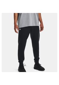 Spodnie fitness męskie Under Armour Rival Fleece Joggers. Kolor: wielokolorowy, czarny. Materiał: dresówka. Sport: fitness #1