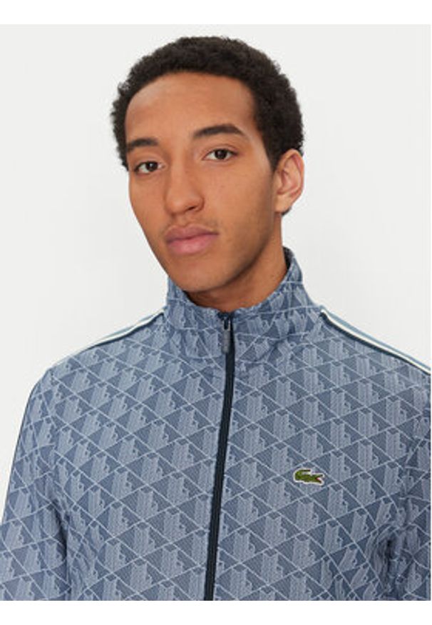 Lacoste Bluza SH1368 Niebieski Regular Fit. Kolor: niebieski. Materiał: bawełna, syntetyk