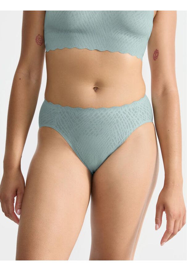 Sloggi Figi klasyczne Zero Feel Bliss 10219695 Zielony. Kolor: zielony. Materiał: syntetyk