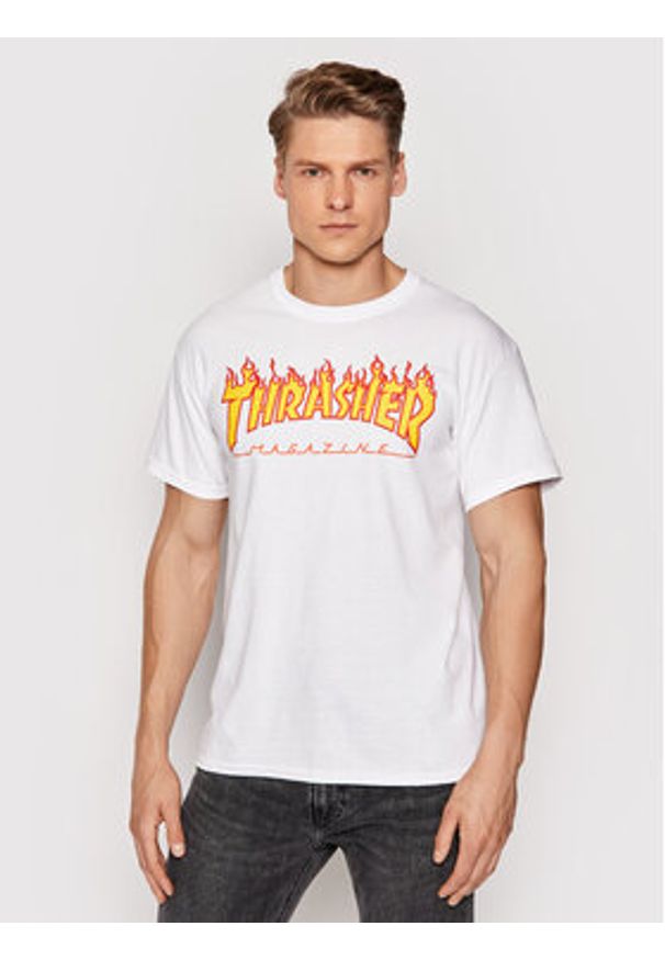 T-Shirt Thrasher. Kolor: biały