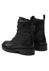 Calvin Klein Jeans Trapery Combat Boot Mid Zip Lth In Calf YW0YW01550 Czarny. Kolor: czarny. Materiał: skóra #4