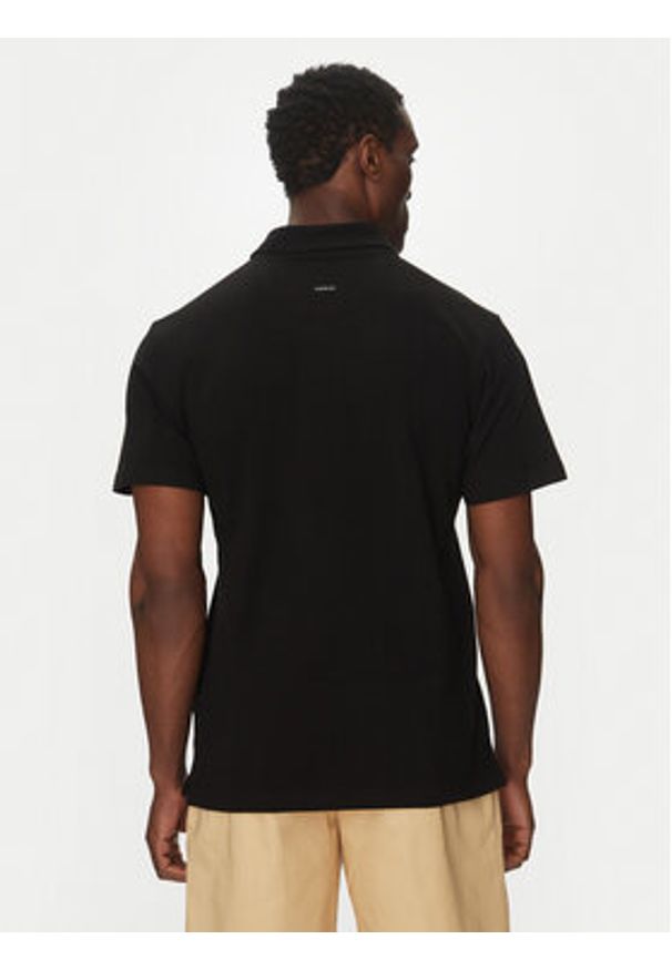 Quiksilver Polo EQYKT04375 Czarny Regular Fit. Typ kołnierza: polo. Kolor: czarny. Materiał: bawełna